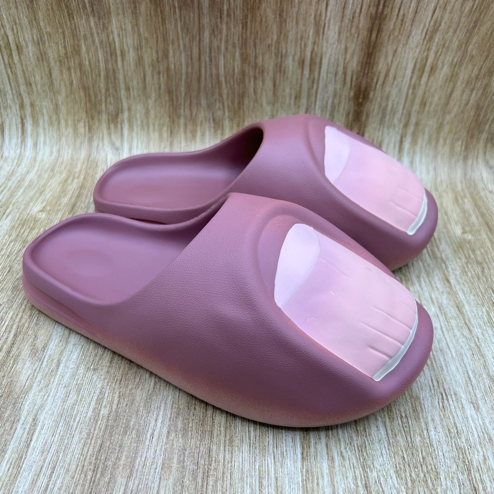 Bravest Studios‎ Toe Slides Men's 8 Mauve Pink Toe Graphic Sandals Slip On Shoes